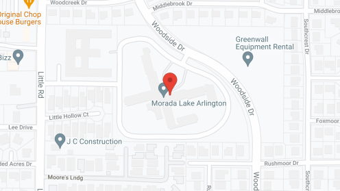 Map of the neighborhood around Morada Lake Arlington