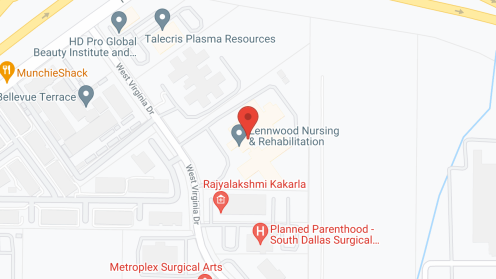 Map of the neighborhood around Lennwood Nursing & Rehab