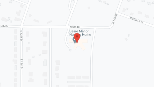 Map of the neighborhood around Beare Manor
