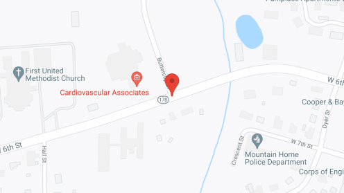 Map of the neighborhood around Baxter Retirement Village