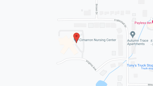 Map of the neighborhood around Cimarron Nursing Ctr