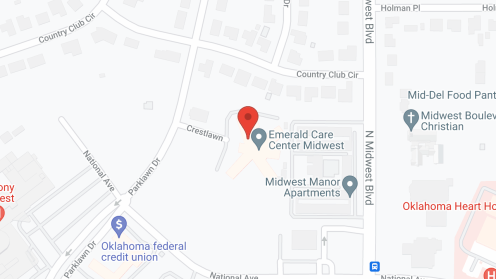 Map of the neighborhood around Emerald Healthcare Midwest