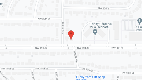 Map of the neighborhood around Trinity Gardens