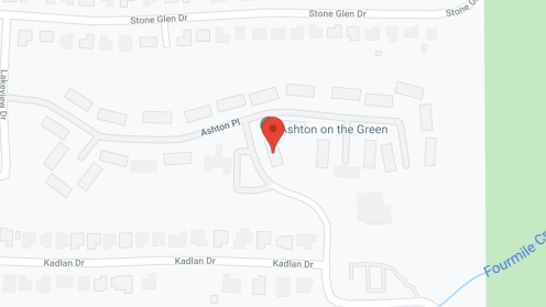 Map of the neighborhood around Ashton On the Greens