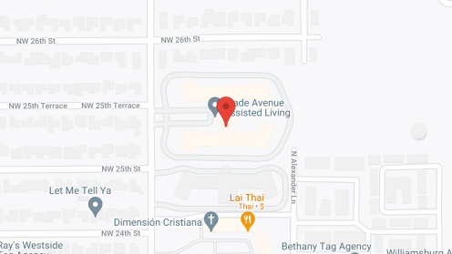 Map of the neighborhood around Glade Avenue Assisted Living
