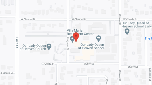 Map of the neighborhood around Villa Maria Retirement Ctr