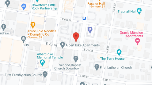 Map of the neighborhood around Buffington Towers