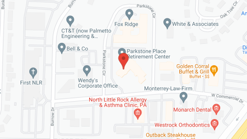 Map of the neighborhood around Parkstone Place Retirement Ctr