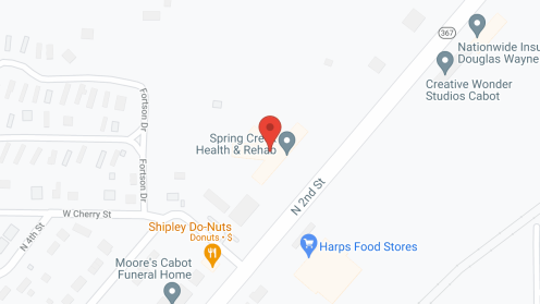 Map of the neighborhood around Spring Creek Living Ctr