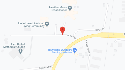 Map of the neighborhood around Hope Haven