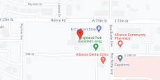Highland Park Assisted Living in google map