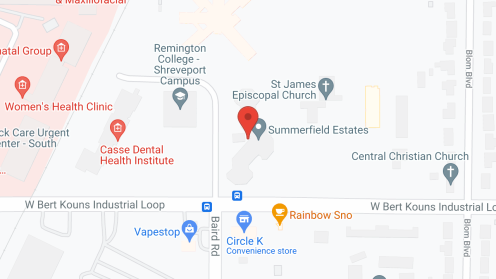 Map of the neighborhood around Holiday Summerfield Estates