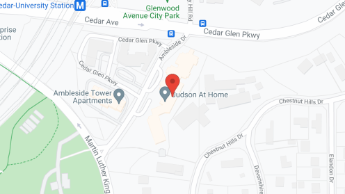 Map of the neighborhood around Judson Park