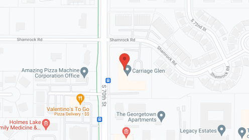 Map of the neighborhood around Carriage Glen