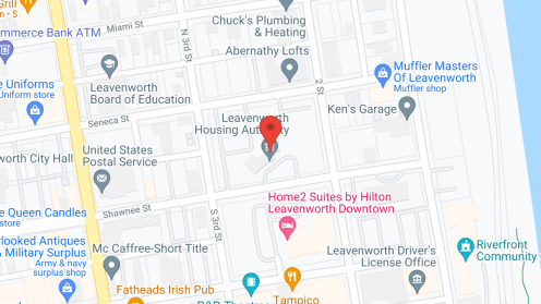 Map of the neighborhood around Leavenworth Planter's II