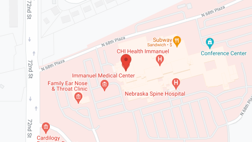 Map of the neighborhood around Immanuel Medical Center