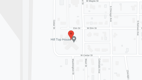 Map of the neighborhood around Hill Top House