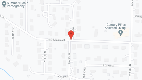 Map of the neighborhood around Century Pines