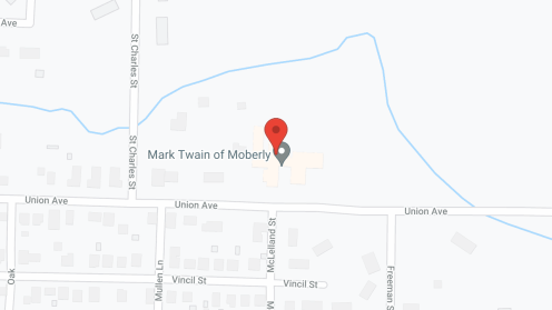 Map of the neighborhood around Mark Twain Assisted Living