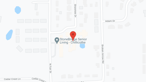 Map of the neighborhood around StoneBridge Chillicothe - RCF