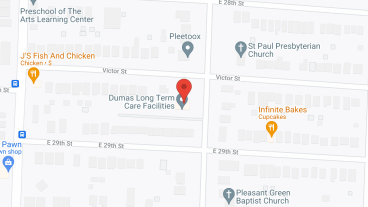 Dumas Long Term Care in google map