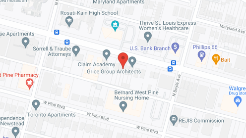Map of the neighborhood around Lindell Manor