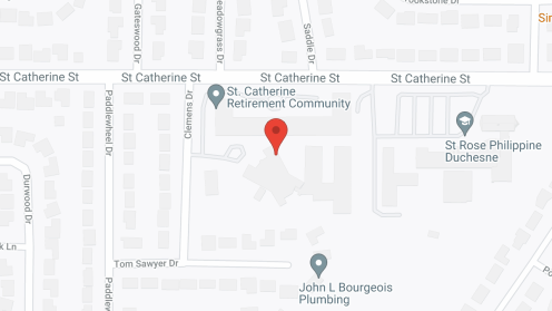 Map of the neighborhood around St. Catherine Retirement Community