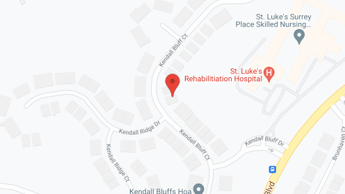 Map of the neighborhood around Surrey Place
