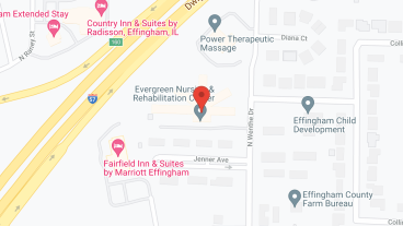 Evergreen Nursing & Rehabilitation in google map