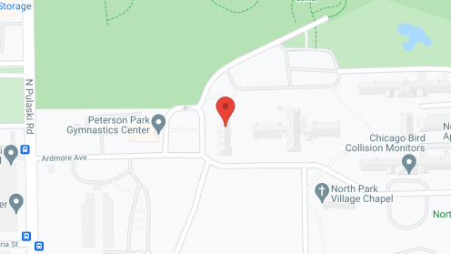 Map of the neighborhood around Senate Apartments