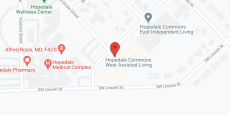 Hopedale Commons in google map