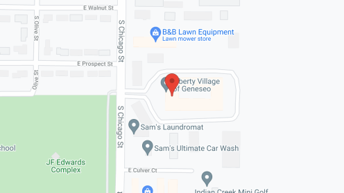 Map of the neighborhood around Liberty Village