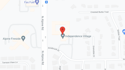 Map of the neighborhood around Independence Village Rockford