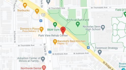 Map of the neighborhood around Heritage Healthcare Ctr