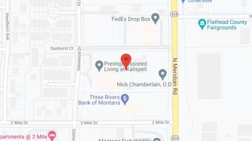Map of the neighborhood around Prestige Assisted Living at Kalispell