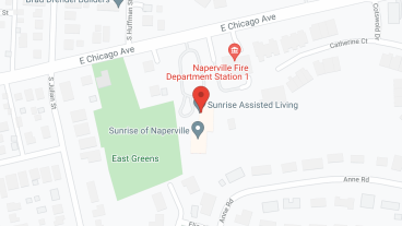 Sunrise of Naperville in google map