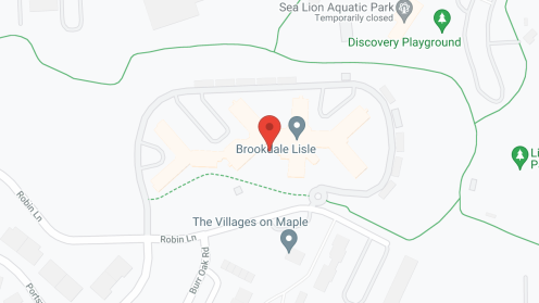 Map of the neighborhood around Brookdale Lisle