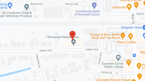 Map of the neighborhood around Immanuel Residences