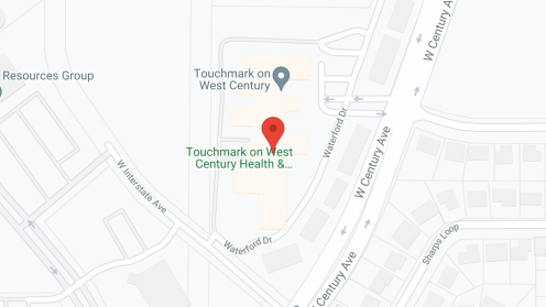 Map of the neighborhood around Touchmark on West Century