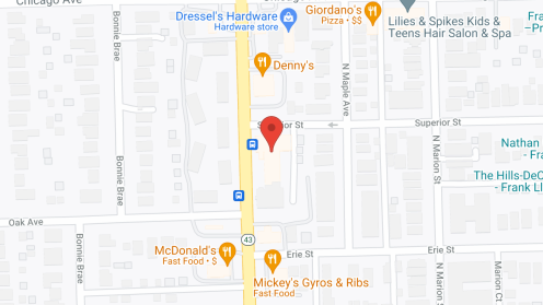 Map of the neighborhood around Paramount of Oak Park