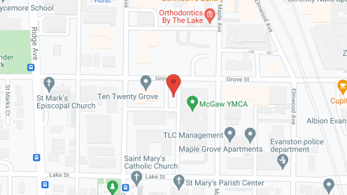 Map of the neighborhood around Ten Twenty Grove
