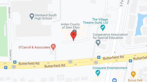 Map of the neighborhood around Arden Courts A ProMedica Memory Care Community in Glen Ellyn