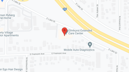 Map of the neighborhood around Elmhurst Extended Care Center