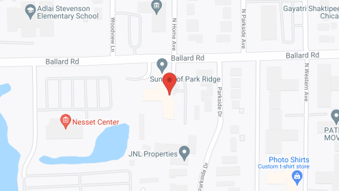 Map of the neighborhood around Sunrise of Park Ridge