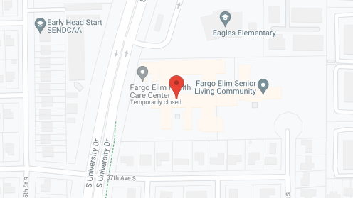 Map of the neighborhood around Elim Care Center Fargo