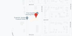Five Counties Hospital & Nrsng in google map