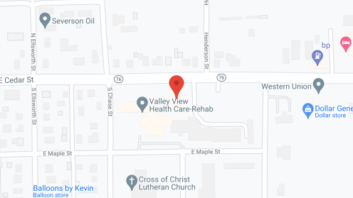 Map of the neighborhood around Valley View Nursing Home