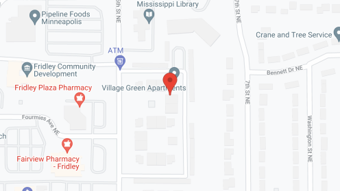 Map of the neighborhood around Village Green Apartments