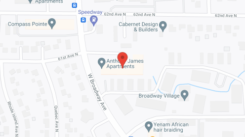 Map of the neighborhood around The Anthony James