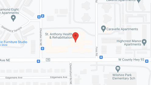 Map of the neighborhood around St Anthony Health Center